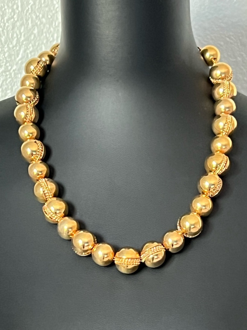 J. Crew Gold Beaded Collar Necklace
